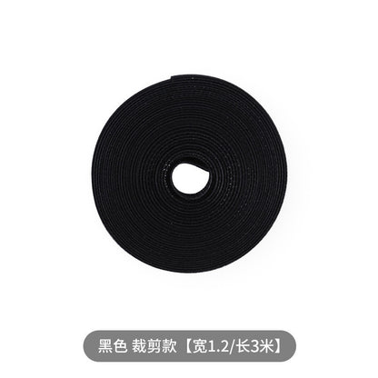 Data cable storage artifact magic sticker tie cable organizer computer cable harness with desktop wire routing fixed strap