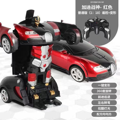 2.4G remote control deformation car King Kong racing charging remote control deformation car electric remote control car toy car