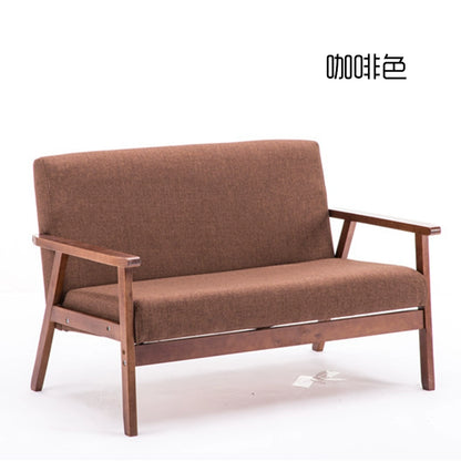 Nordic Japanese-style simple combination small apartment solid wood rental house modern economical clothing store double sofa table and chairs