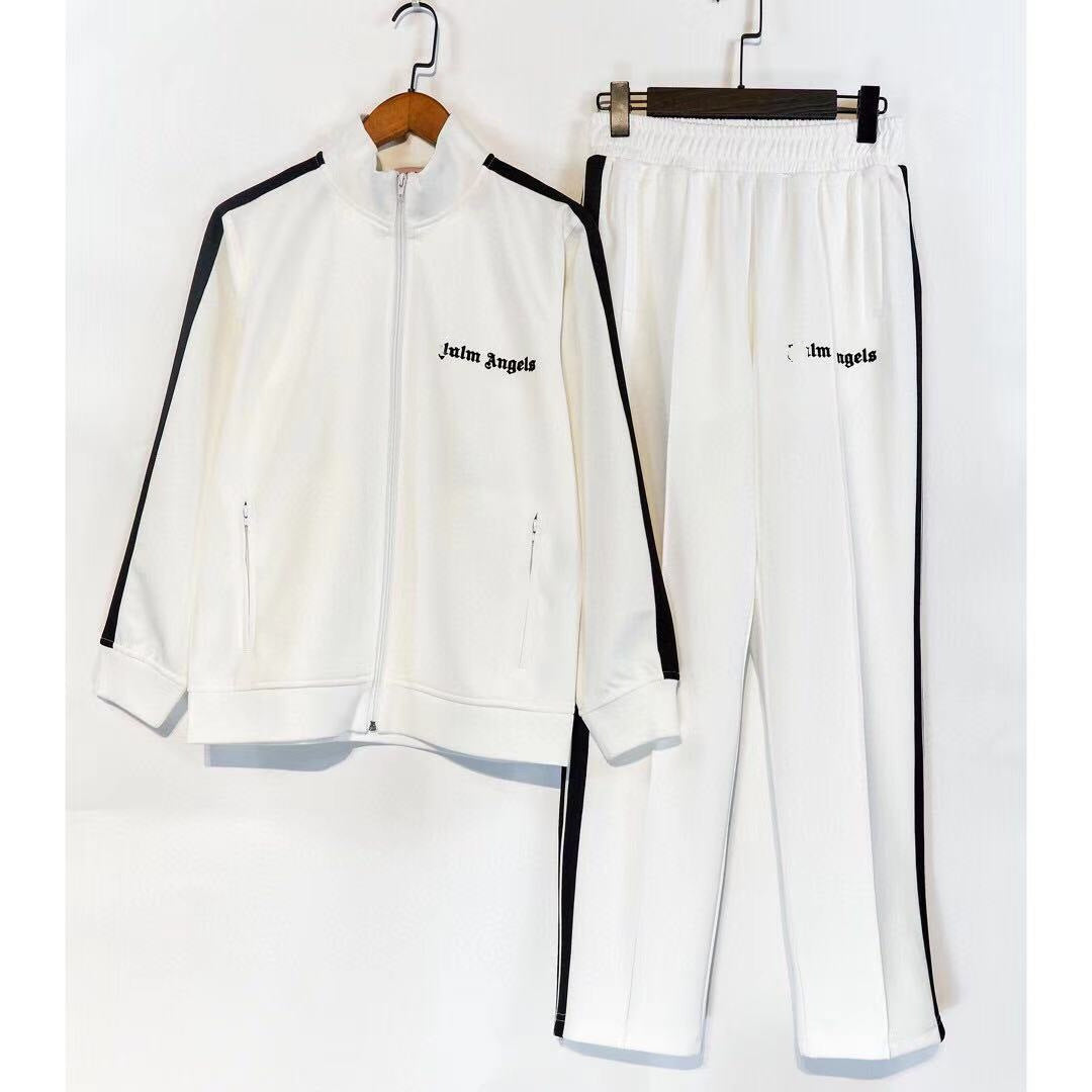 The correct version of the tide brand palm palm angel striped webbing high street casual sports jacket couple suit
