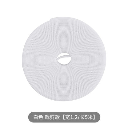 Data cable storage artifact magic sticker tie cable organizer computer cable harness with desktop wire routing fixed strap