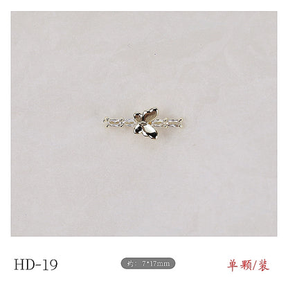 Twilight Rogge Manicure New Super Flash Butterfly Zircon Color Preservation Electroplating Non-fading Jewelry Nail Decoration Sticker
