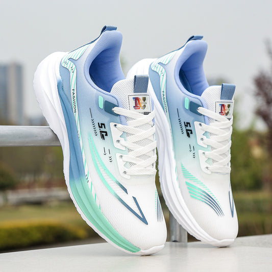 Ultralight running men's shoes are waterproof, non-slip, lightweight, breathable, autumn trend, casual soft-soled, teen student sneakers