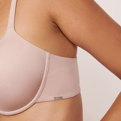 Canadian glossy basic summer all-match thin cotton large-size cup with steel ring comfortable push-up ladies bra