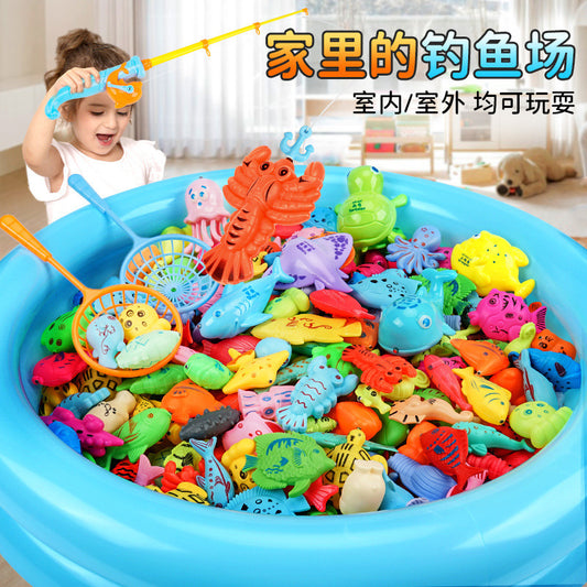 Strictly select boys, age puzzle fishing, toy pool, magnetic sucking baby, female early education, fishing sister and brother toys, children's gifts