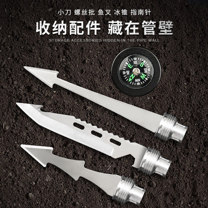 Outdoor engineer shovel folding multi-functional vehicle military shovel manganese steel Chinese shovel fishing convenient camping equipment