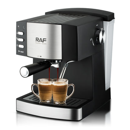 RAF European standard cross-border pump pressure coffee machine home small semi-automatic Italian coffee machine steam milk foaming machine