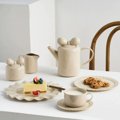 Nordic bow teapot tea set