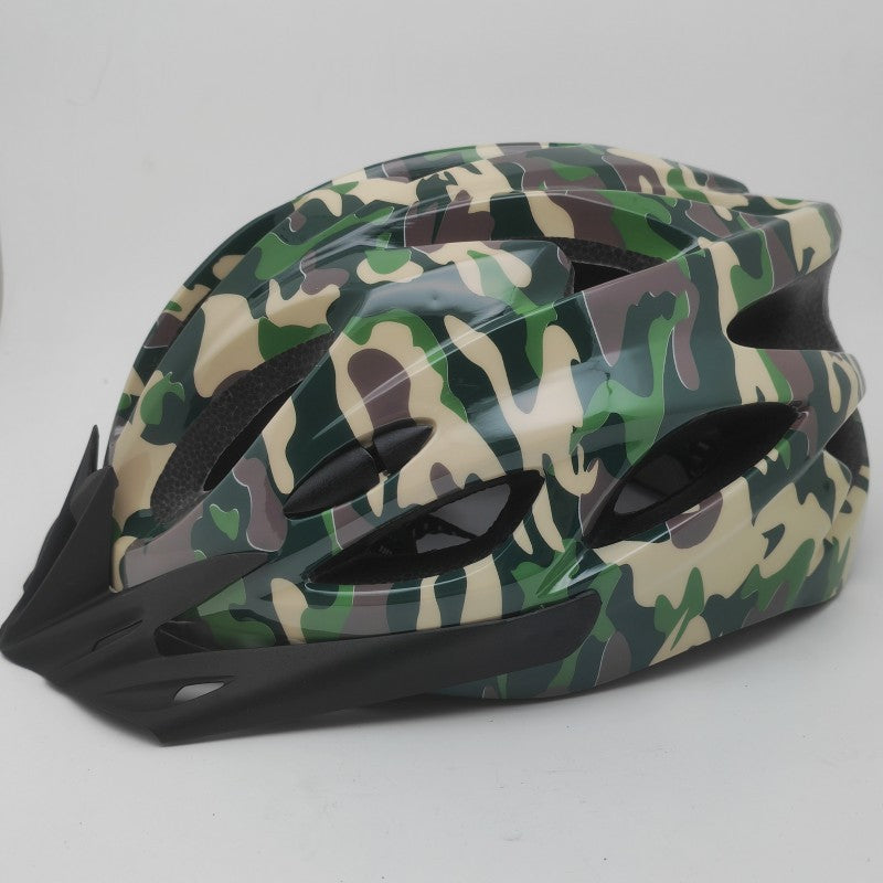 Outdoor cycling one-piece helmet is porous, breathable, ultra-light, and unisex in summer, and the size adjustable safety helmet