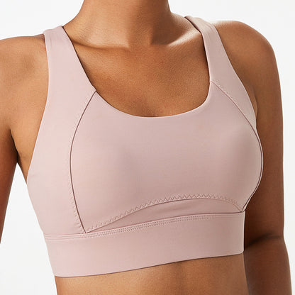 sports bra seamless one-piece cup sports underwear adjustable breasted fitness yoga bra
