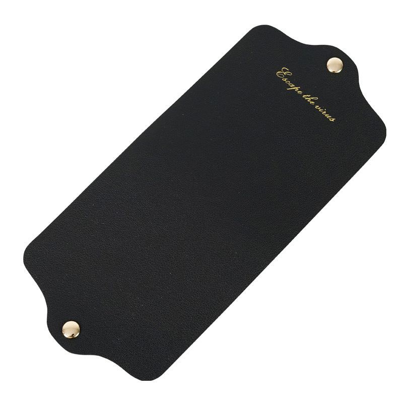 Yueting mask storage folder Japanese style double-sided leather mask temporary storage folder can be folded small and fresh mask storage box
