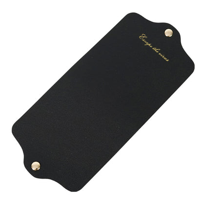 Yueting mask storage folder Japanese style double-sided leather mask temporary storage folder can be folded small and fresh mask storage box