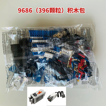 Institutional Aid: 9686 Compatible with LEGO 9686 Small Pieces Patch Bricks, Science & Technology, Power Mechanics Set
