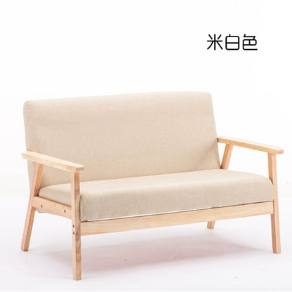 Nordic Japanese-style simple combination small apartment solid wood rental house modern economical clothing store double sofa table and chairs