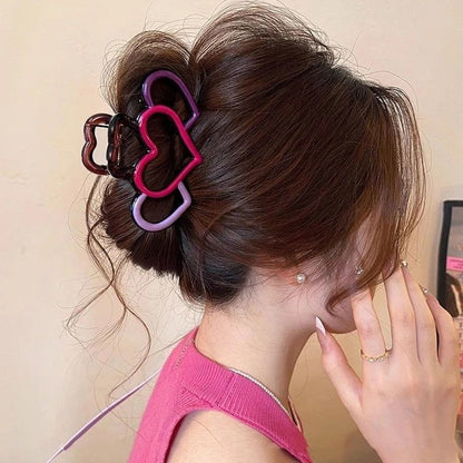 new spring and summer grab clip large shark clip is not loose sense of luxury, back of the head hair grip clip hair ornament women