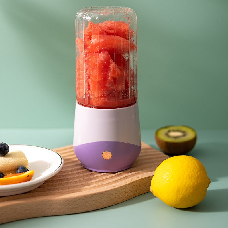 Portable Electric Juicer Cup  USB Rechargeable Mini Blender for Smoothies, Ice Crushing & Fruit Juicing  Travel-Friendly & Multi-Function