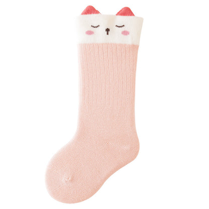 Baby socks cartoon autumn and winter thickened children's cotton socks baby newborn socks class