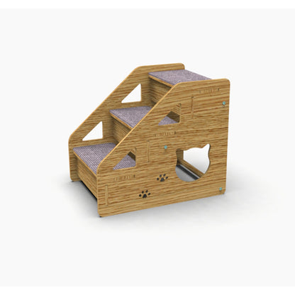 Pet climbing ladder, elderly cat, pet dog bed, ladder, sofa climbing ladder, dog step, wooden teddy cat stairs
