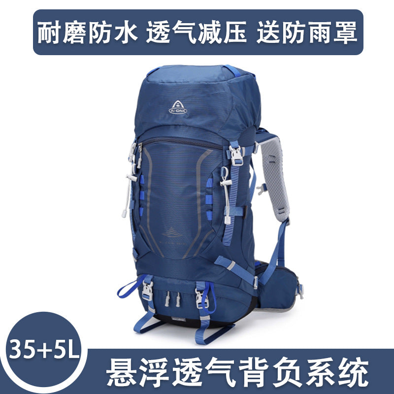 Ai Wang Outdoor Hiking Bag Suspension Carrying Large Capacity Travel Backpack Camping Trekking Bag Carrying Cycling Bag 40 Liters