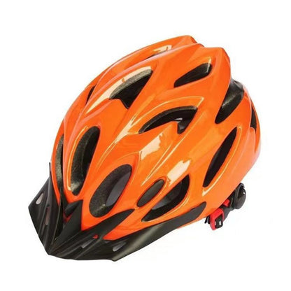Outdoor cycling one-piece helmet is porous, breathable, ultra-light, and unisex in summer, and the size adjustable safety helmet