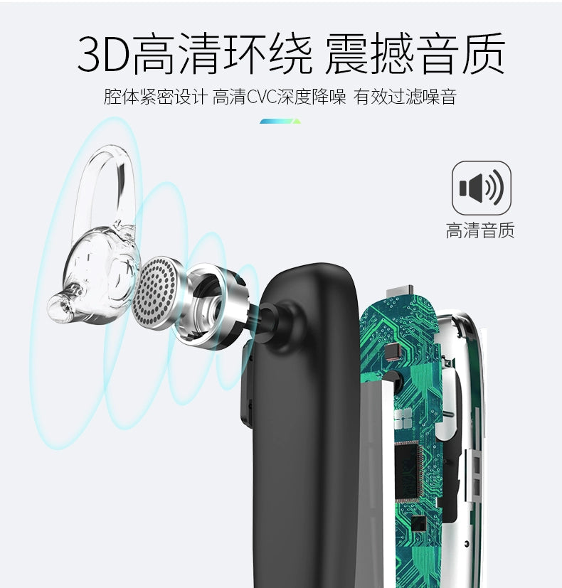 Wireless bluetooth headset 5.0 waterproof super long standby earplugs driving can answer calls oppo hanging ear in-ear universal vivo Apple X Huawei sports running men and women