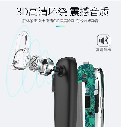 Wireless bluetooth headset 5.0 waterproof super long standby earplugs driving can answer calls oppo hanging ear in-ear universal vivo Apple X Huawei sports running men and women