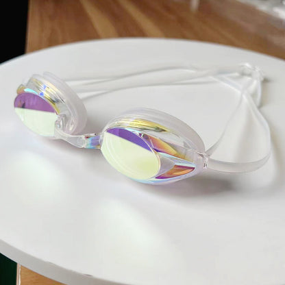 myopia swimming goggles adult swimming goggles equipment high-definition waterproof anti-fog silicone goggles transparent swimming goggles box wholesale