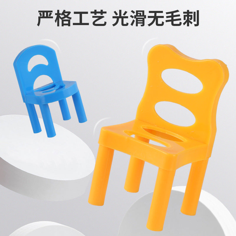 Kindergarten early education stacking chair building blocks multi-person desktop educational toys parent-child interaction balance training