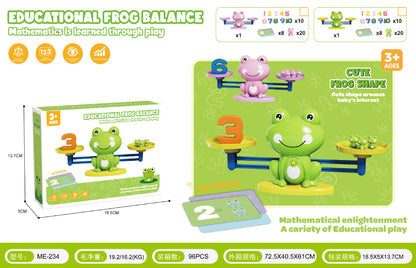 Children's Digital Frog Balance Toys Early Education Educational Toys Kindergarten Addition and Subtraction Enlightenment Balance Mathematics Teaching