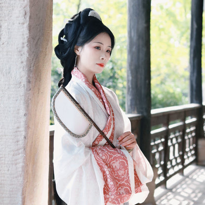 Purple bamboo imitation leather silk fan, long-handled special-shaped knife fan, Hanfu catwalk, photo props, mask fan, antique retro fan
