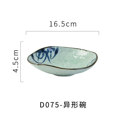 A radish Japanese-style coarse ceramic rice bowl features retro creative dishes and cups slightly flawed tableware ice cream bowl