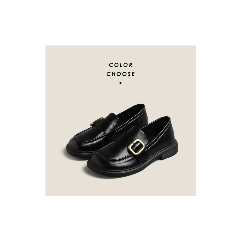 Dolin collection sweet and cool Japanese style flat retro British commuter small leather shoes women's Japanese style loafers