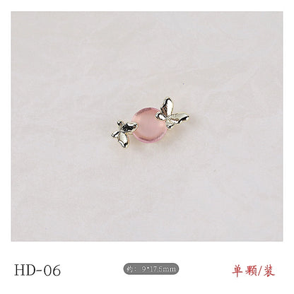 Twilight Rogge Manicure New Super Flash Butterfly Zircon Color Preservation Electroplating Non-fading Jewelry Nail Decoration Sticker