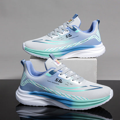 Ultralight running men's shoes are waterproof, non-slip, lightweight, breathable, autumn trend, casual soft-soled, teen student sneakers