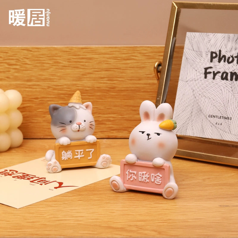 Cartoon animal Japanese small decoration creative home desk desktop decoration cute zakka small gift for others