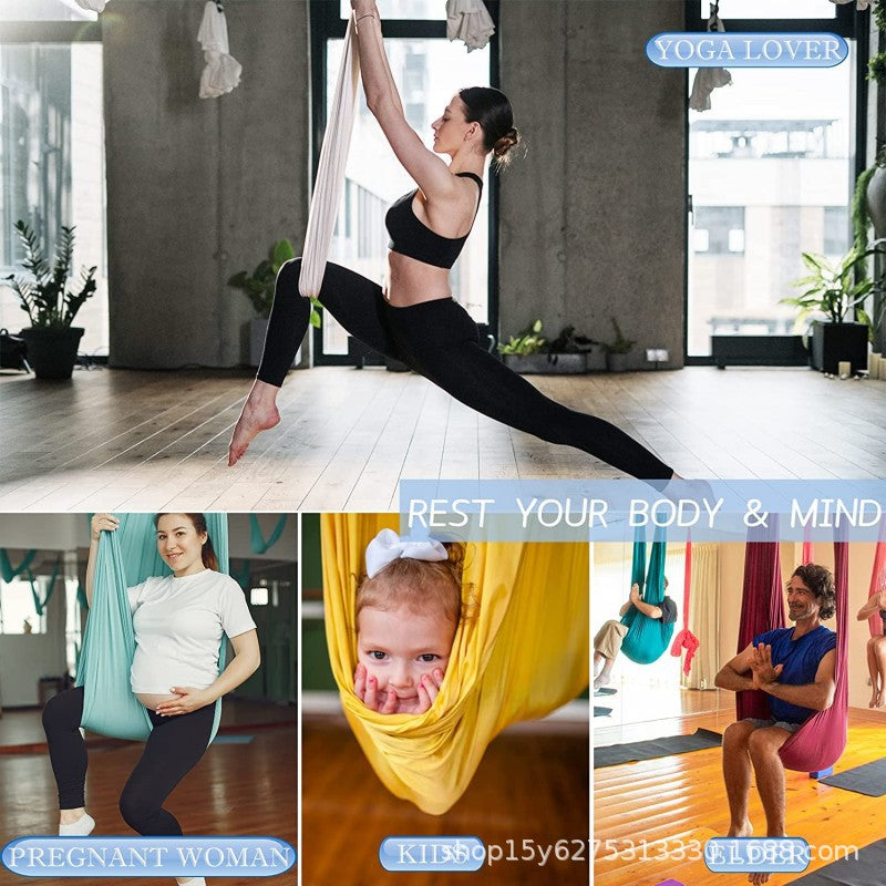 5 meters aerial yoga hammock 2.8 meters wide swing home indoor accessories fixed rope sling cloth for yoga studio special