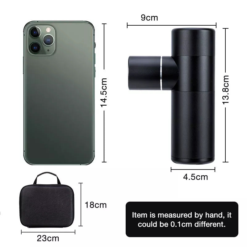portable mute aluminum alloy massage gun fascia grab Shenzhen factory mini mini fascia gun