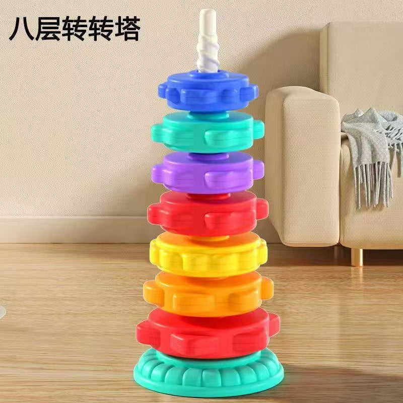 Children's Rainbow Turn, Stack Stack, Stack, Ring, Baby, 1 Baby, 3 Turn, Turret, Puzzle, Early Education Toys