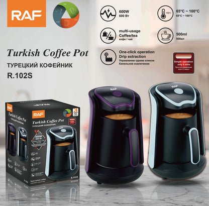 RAF Household Heated Coffee Cup New Turkish Coffee Pot Portable Office Coffee Tea Maker