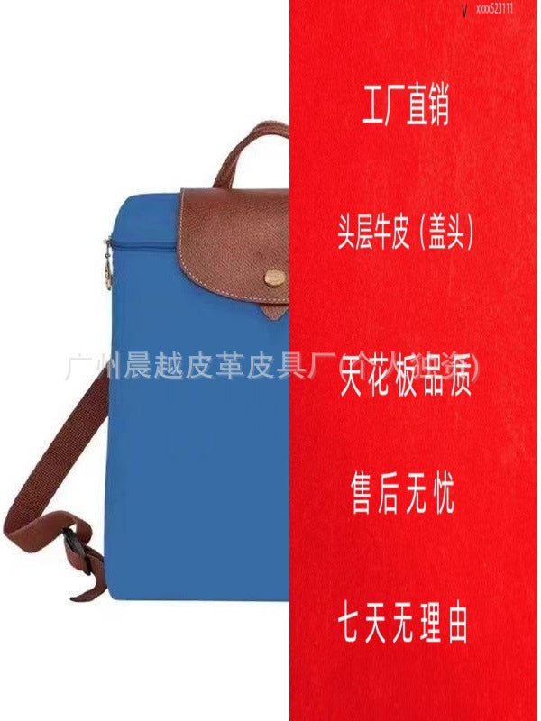 (French) dragon backpack handbag, waterproof nylon ladies backpack, school bag, commuter bag, changing bag