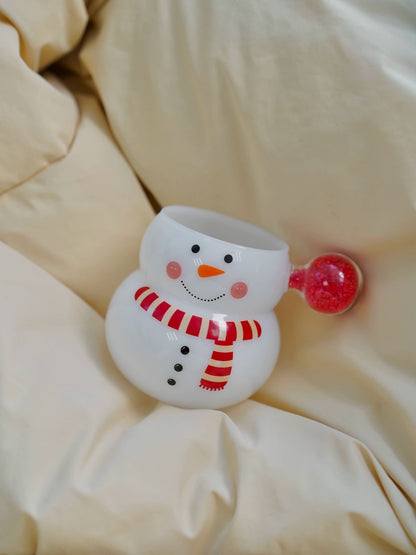 Exclusive snowman creative glass