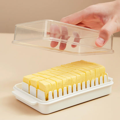 Butter cutting storage box with lid refrigerator cheese cheese storage crisper baked tofu butter knife cutter