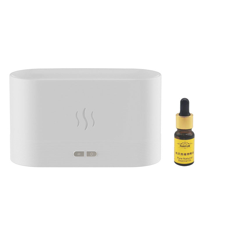 simulation large fog flame humidifier aromatherapy machine USB flame atmosphere lamp home office humidification aromatherapy