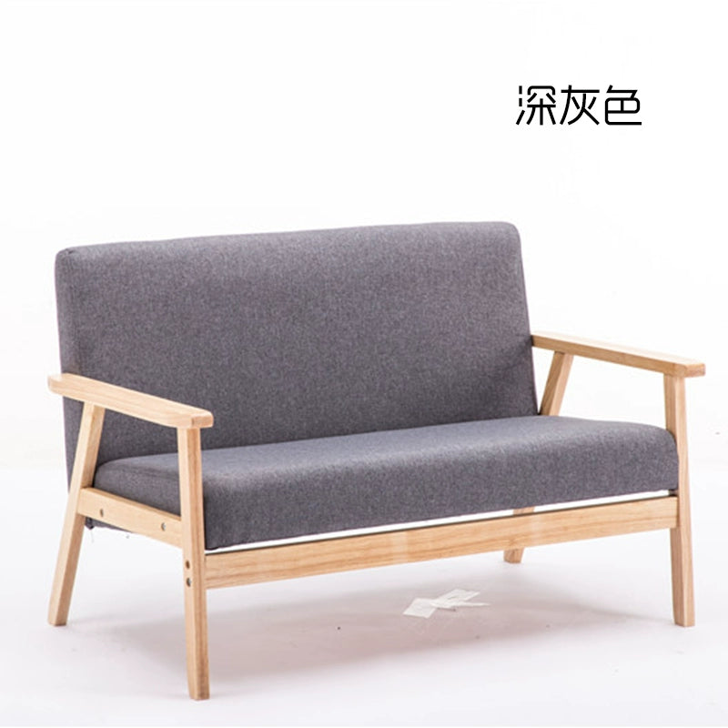 Nordic Japanese-style simple combination small apartment solid wood rental house modern economical clothing store double sofa table and chairs