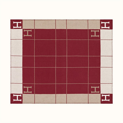 letter H, blanket, nap, air-conditioned room, blanket, car camping, sofa, cashmere blanket