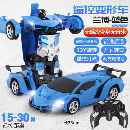 2.4G remote control deformation car King Kong racing charging remote control deformation car electric remote control car toy car