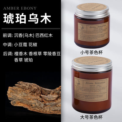 Scented candles smokeless handmade soy candles Romantic vibe aromatherapy essential oil candles glass candles