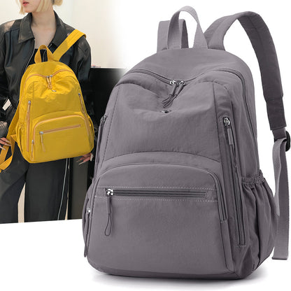 New ultralight waterproof parachute nylon cloth women's large capacity puff bag fashion niche women's backpack