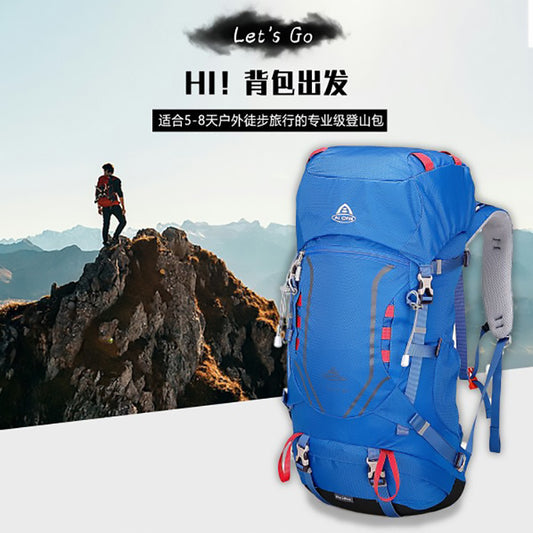 Ai Wang Outdoor Hiking Bag Suspension Carrying Large Capacity Travel Backpack Camping Trekking Bag Carrying Cycling Bag 40 Liters