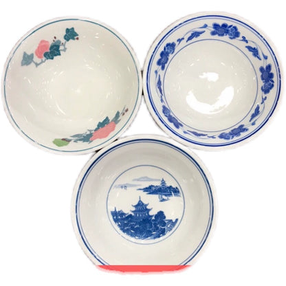 Liling Qunli underglaze color 6-inch bucket bowl rice bowl vegetable bowl noodle bowl soup bowl Qunli double phoenix bottom standard first-class ceramics